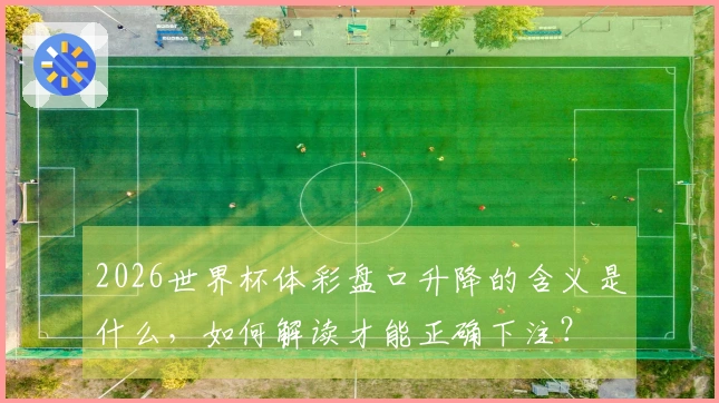 2026世界杯体彩盘口升降的含义是什么，如何解读才能正确下注？